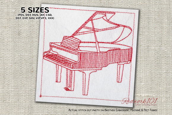 Acoustic Grand Piano: A Seasonal Embroidery Design Review