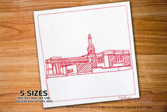 Anchorage Alaska Temple Lineart Design Review