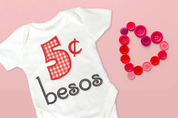 Besos 5 Centavos Applique: A Charming Addition to Your Embroidery Collection