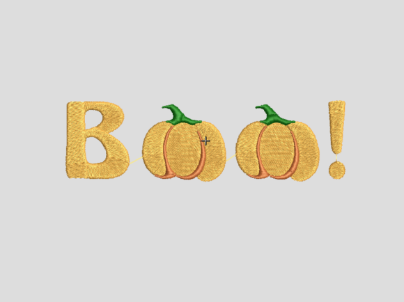 Boo Halloween: A Festive Embroidery Design for Craft Fairs