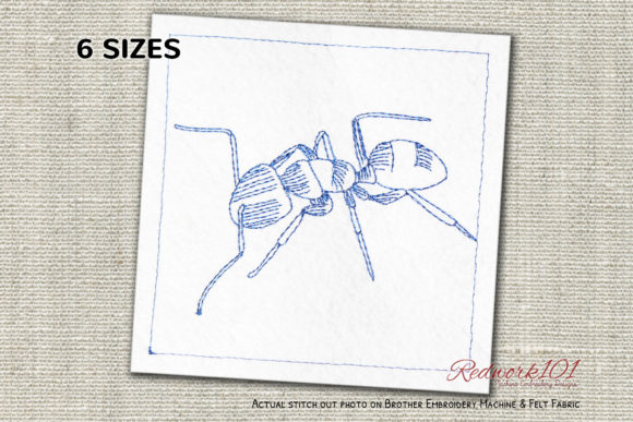 Carpenter Ant Redwork Embroidery Review