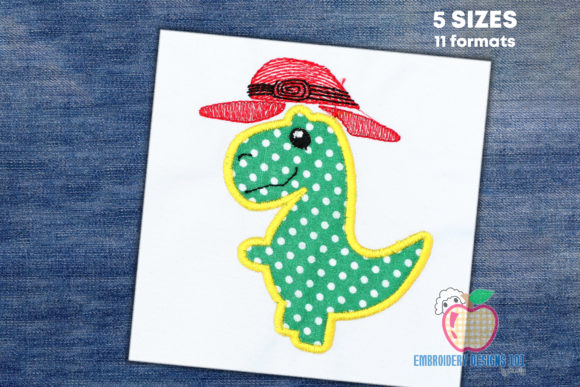Cowboy Dinosaur Applique Design Review for Etsy & Small Shop