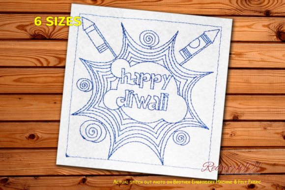 Diwali Fire Crackers Lineart Design Review for Boutique Embroidery Projects