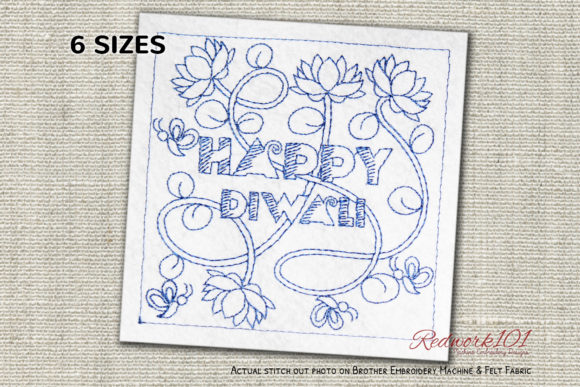 Diwali Greetings Bluework: A Festive Embroidery Design Review