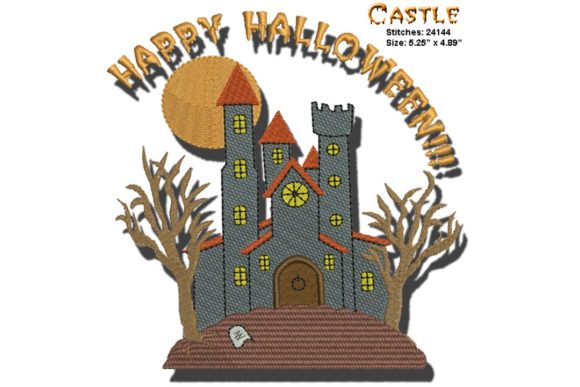 Halloween Castle Embroidery Design Review