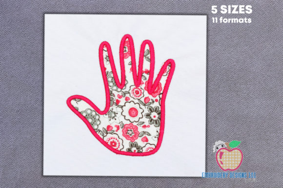 Human Hand Design Applique Review for Seasonal Embroidery Projects