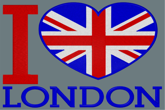 I Love London: A Versatile Embroidery Design for Craft Fairs