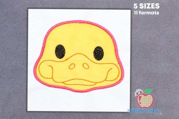 Mallard Head Applique: A Bold Embroidery Design for Craft Fair Success