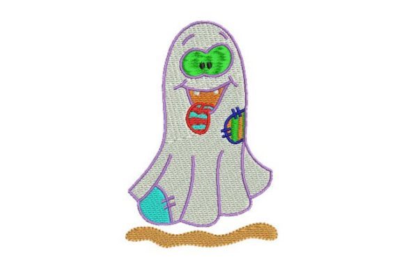 Silly Ghost Embroidery Design Review for Boutique Sweatshirts